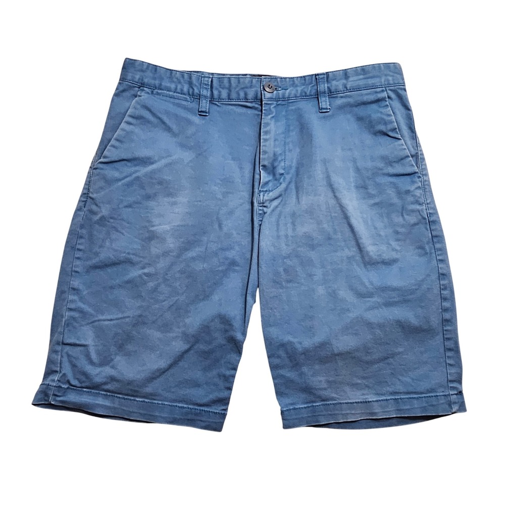 DC Shoes Mens Blue Straight Fit Chino Skate Shorts Size 32 EDYWS03009
